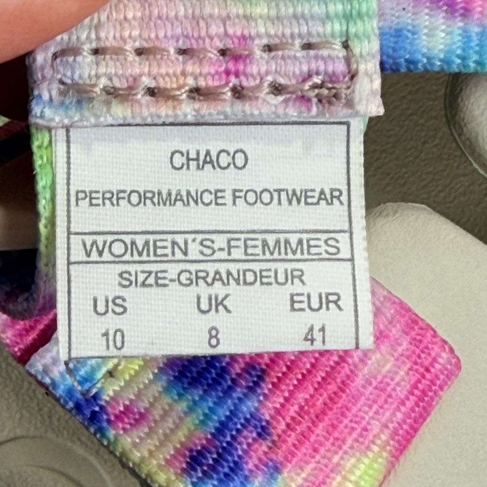 Chaco Chillos Slide Sandals Womens 10 Tie Dye Casual Hippie Boho Beach Summer - Picture 4 of 13